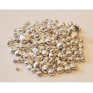 1 grams Hand Poured Silver Shot 999,0 Silver Shot Nuggets